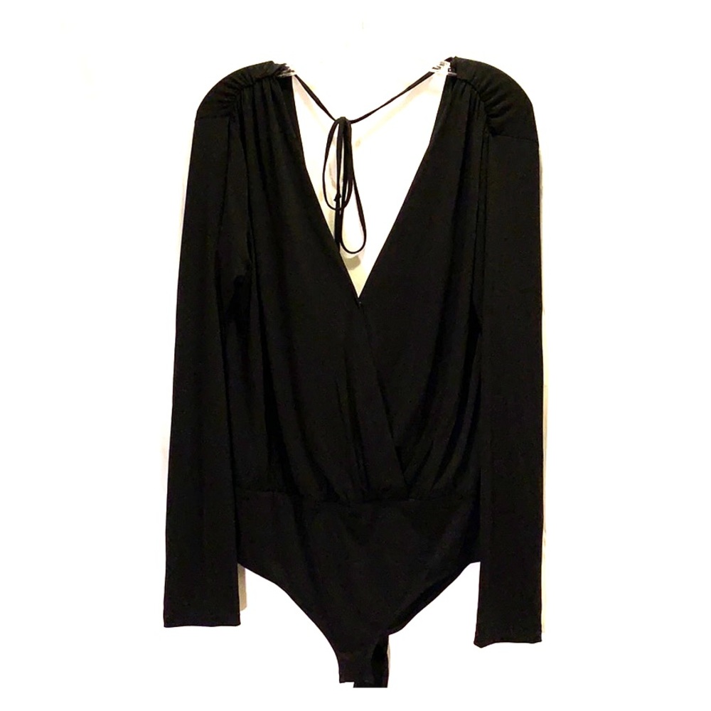 BCBGENERATION V-Neck Blouson Bodysuit